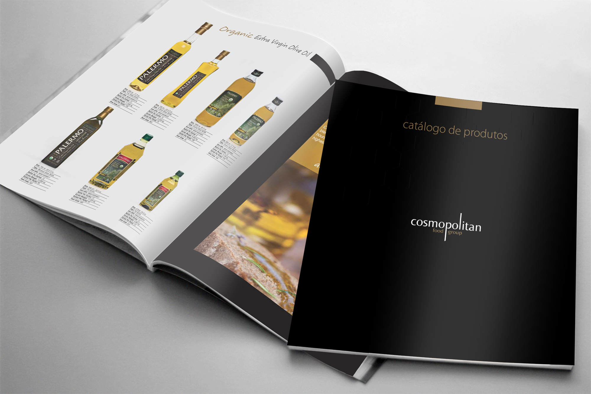 diagramação de catálogos alimentos