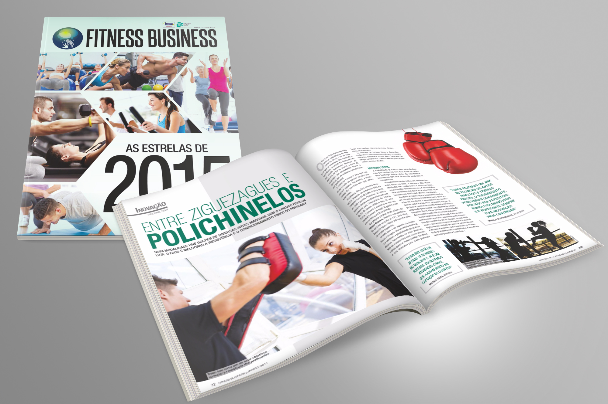 diagramação revista fitness