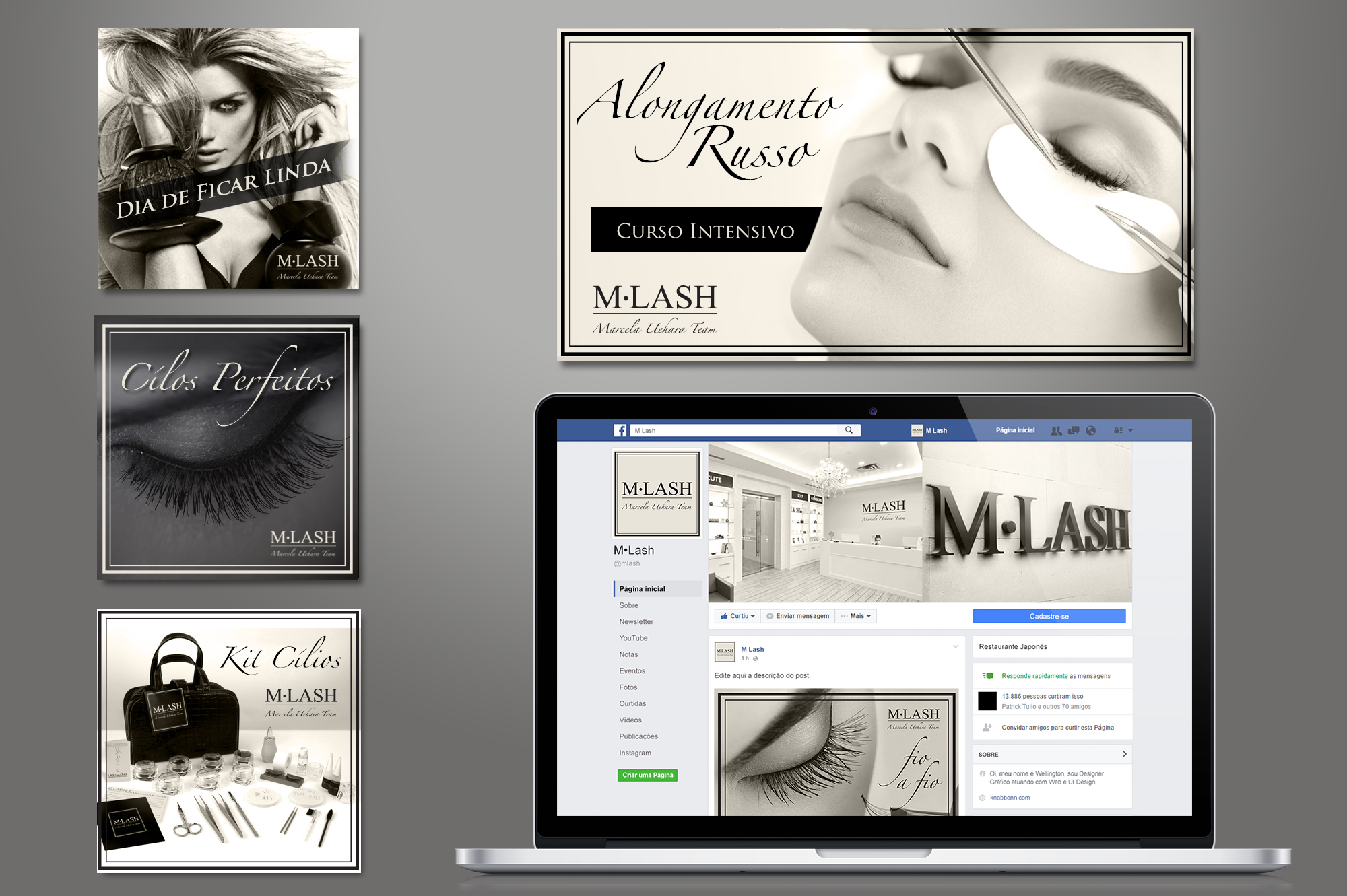 mídia social estética