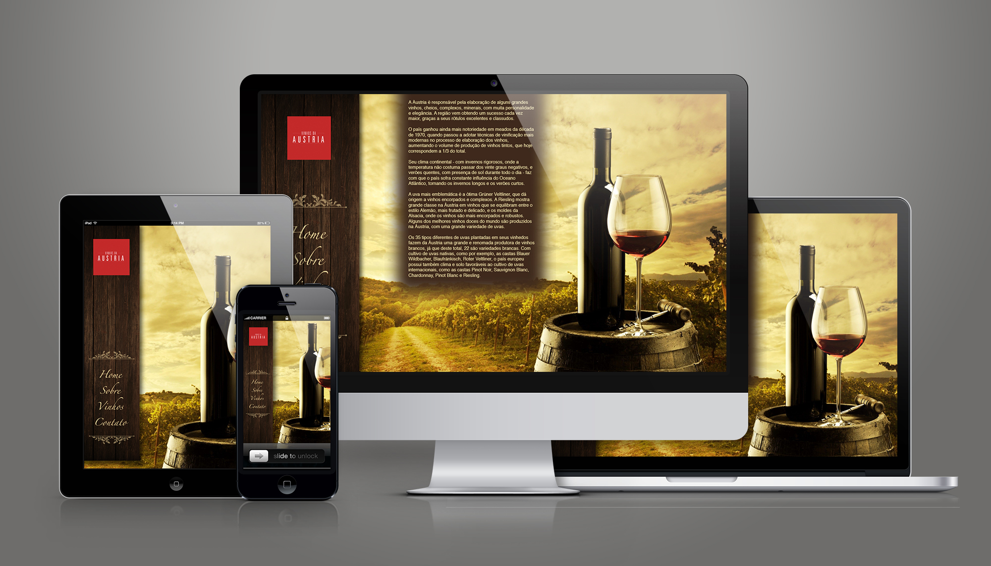 site wordpress vinho